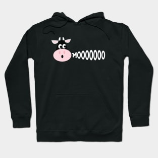 Cow Mooing Cute and Funny Hoodie